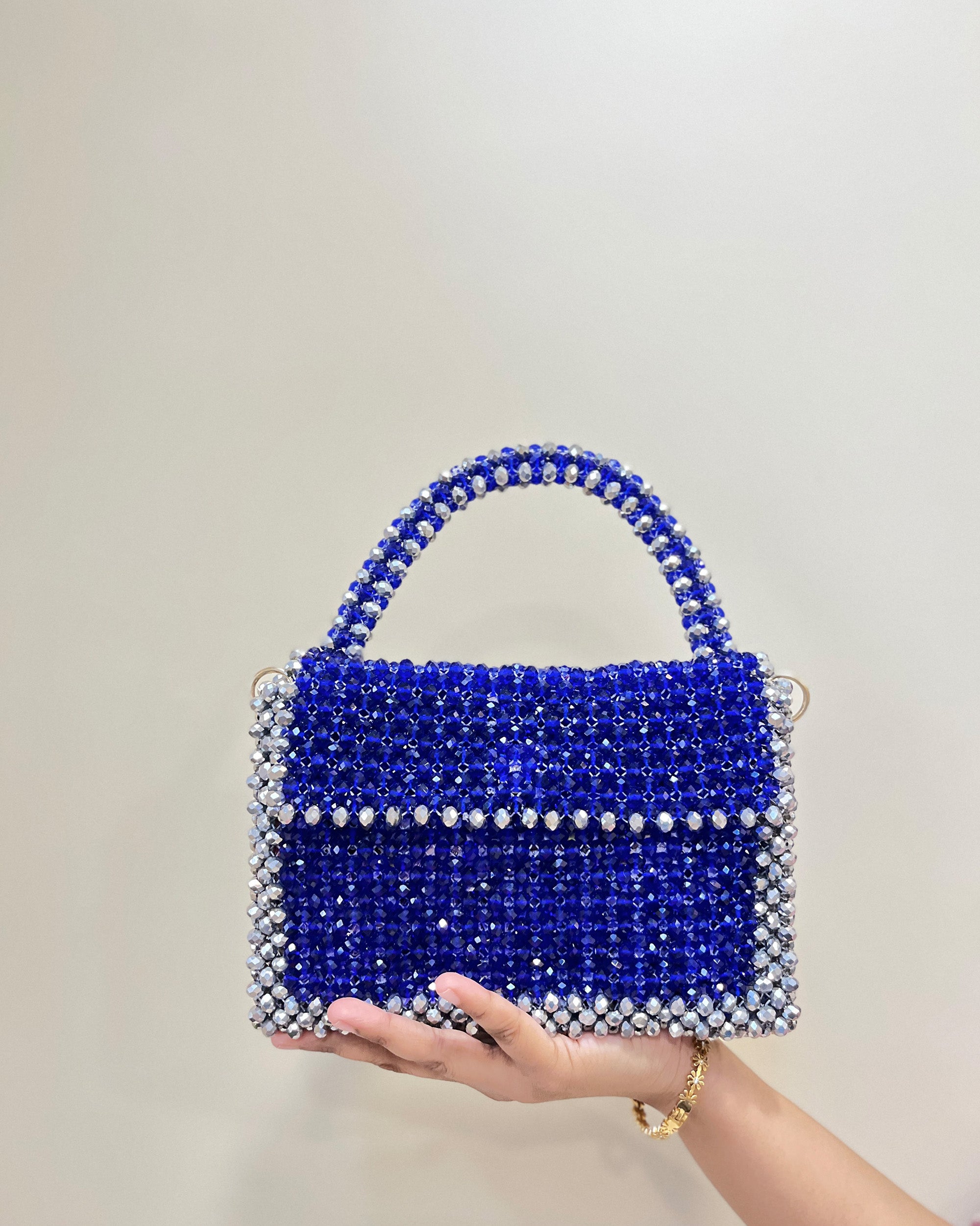 Celestara — The Handcrafted Beaded Star | Cosmic Blue & Silver