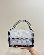 Celestara — The Handcrafted Beaded Star | Celestial Silver & Black