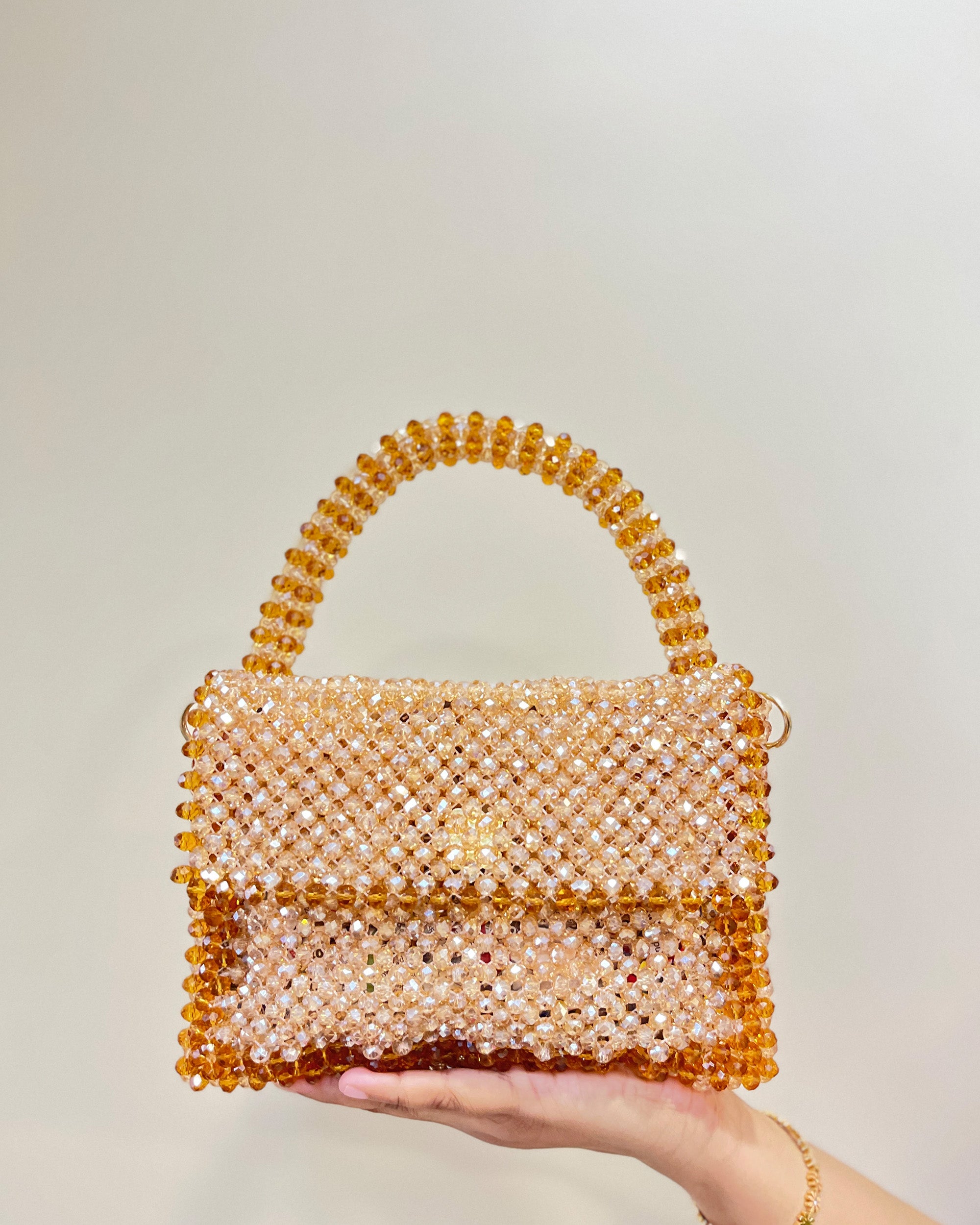 Celestara — The Handcrafted Beaded Star | Stardust Golden & Brown