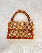 Celestara — The Handcrafted Beaded Star | Stardust Golden & Brown
