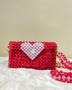 Pulsara — The Handcrafted Beads of the Heart | Scarlet Red & Graceful White Heart