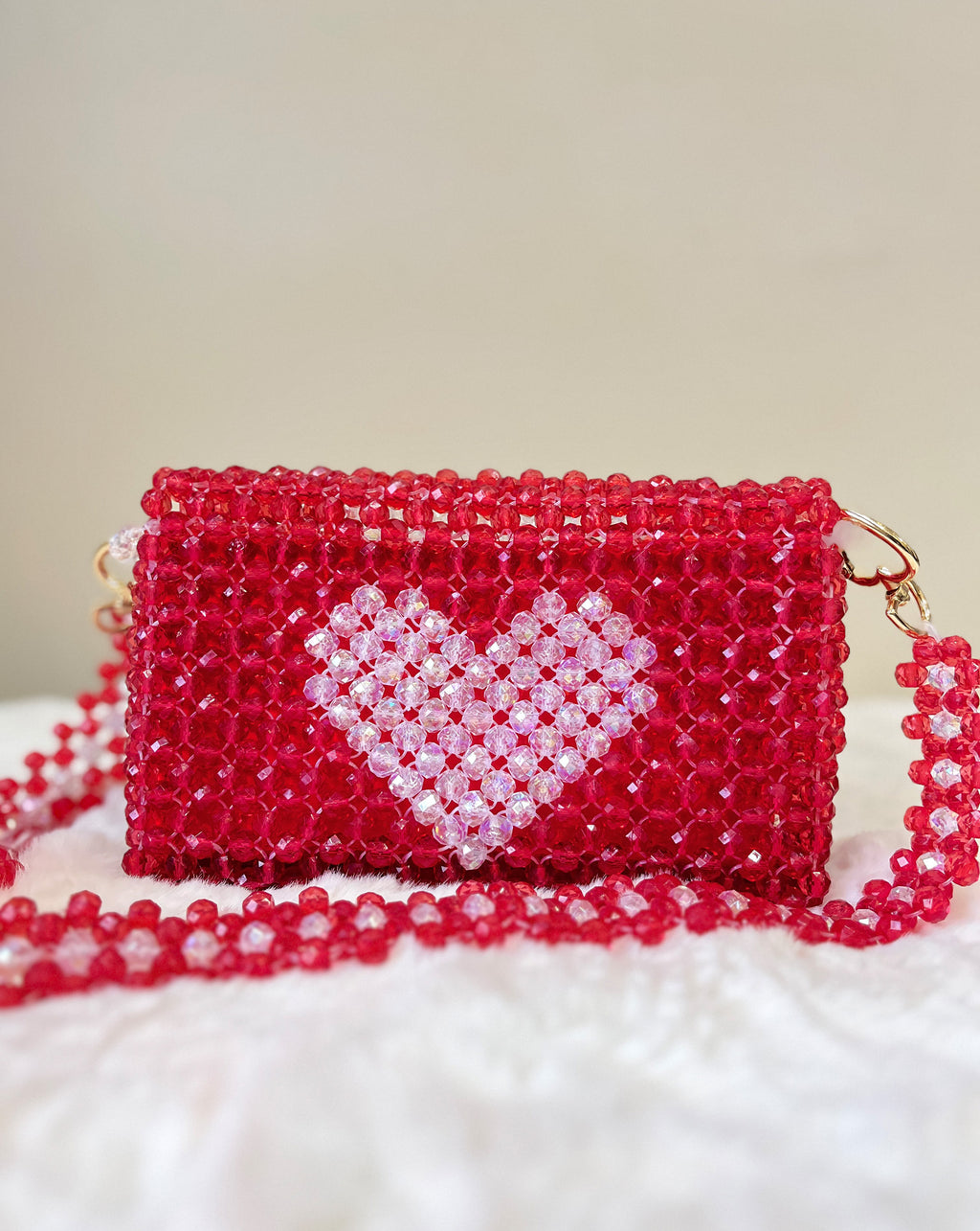Pulsara — The Handcrafted Beads of the Heart | Scarlet Red & Graceful White Heart