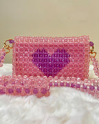 Pulsara — The Handcrafted Beads of the Heart | Blush Pink & Rich Purple Heart