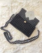 Pulsara — The Handcrafted Beads of the Heart | Charcoal Black & Pearl White Heart