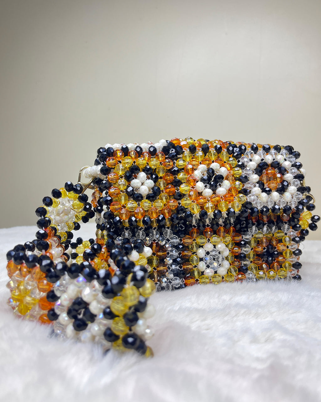 Celestara — The Handcrafted Beaded Star | Multicolor Retro Floral Pattern