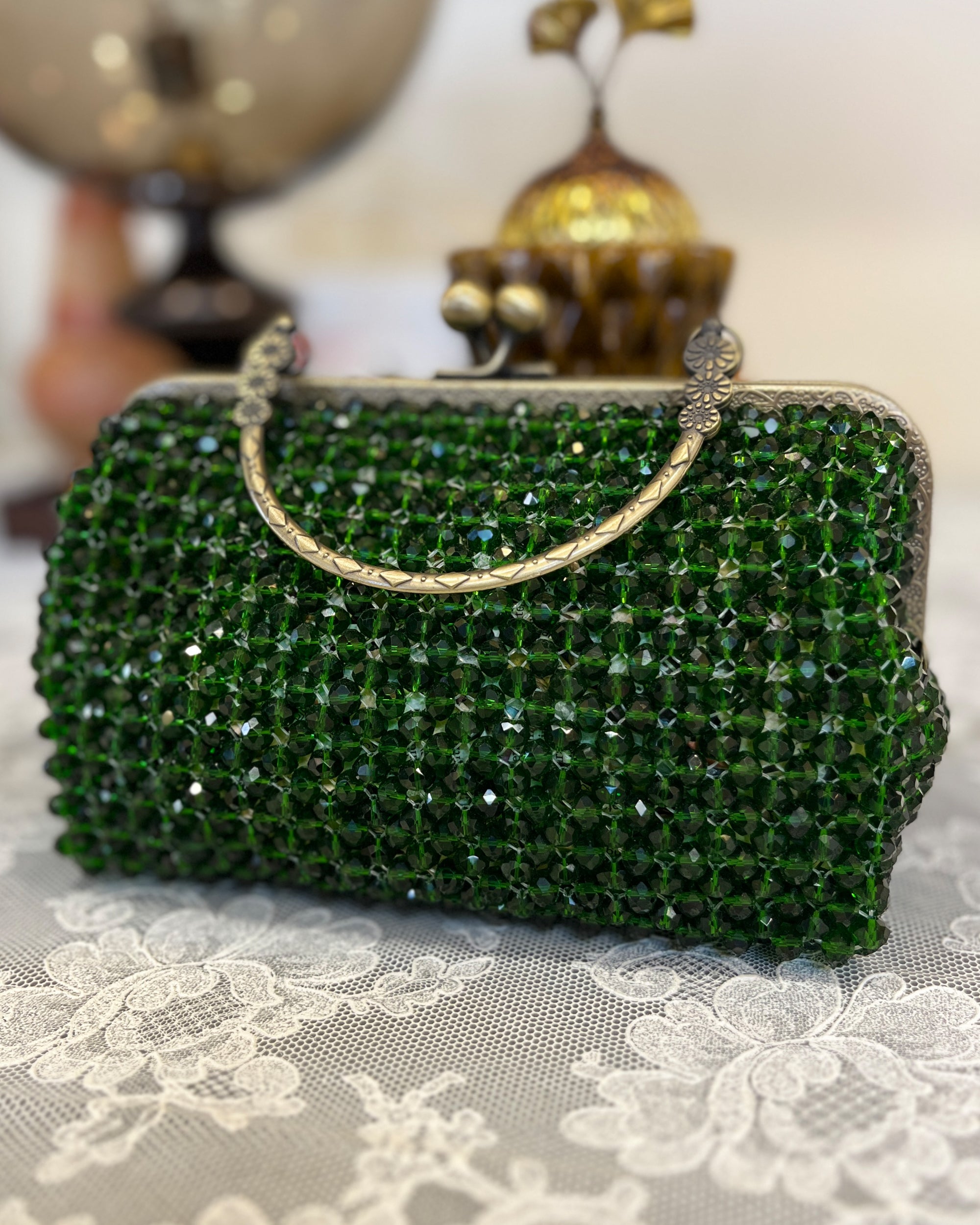 Celestara — The Handcrafted Beaded Star | Emerald Green