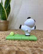 Kawaii Panda Phone Stand – Kick Attack on Bamboo Base