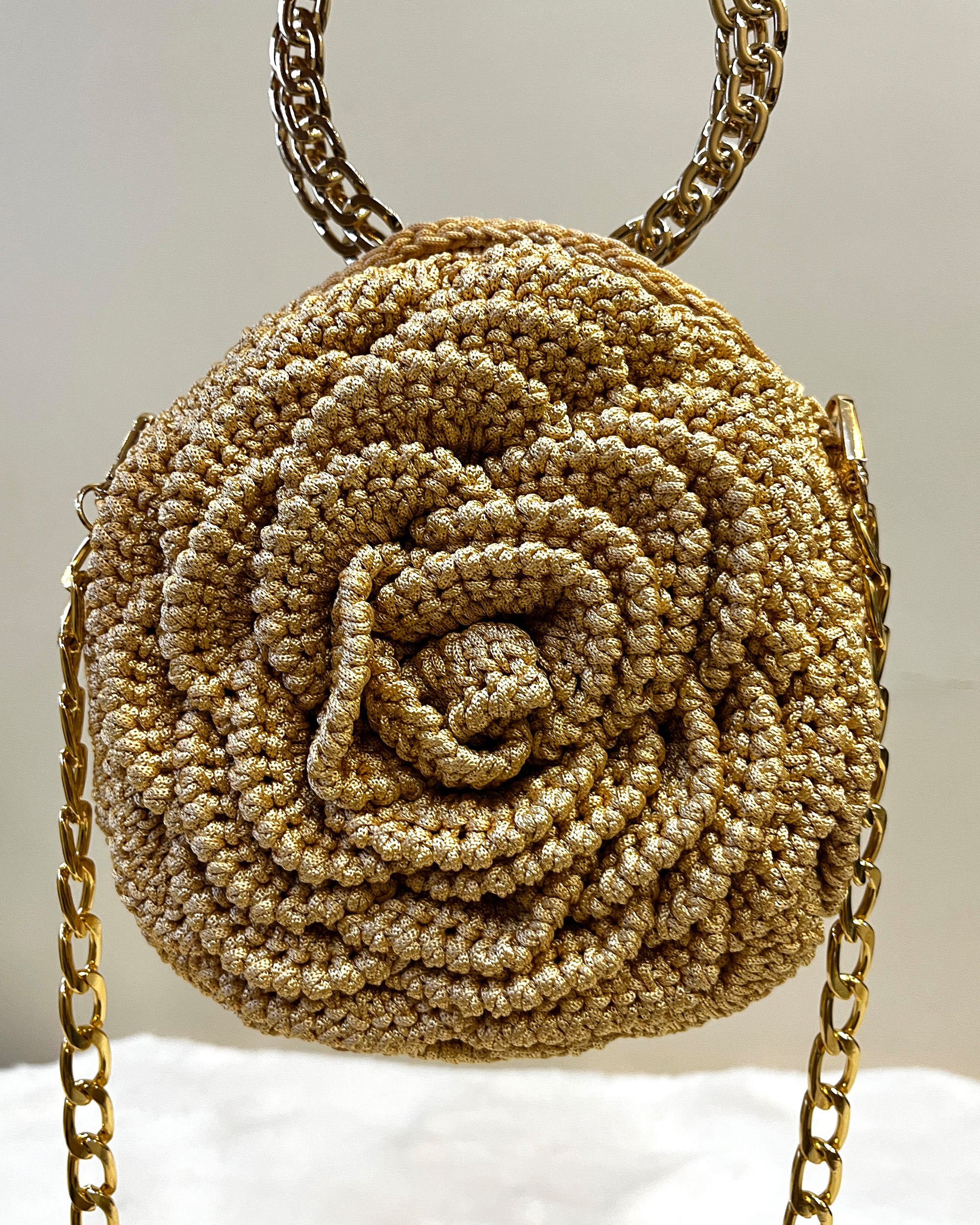 Rosalia - The Handmade Crochet Purse | Golden Rose