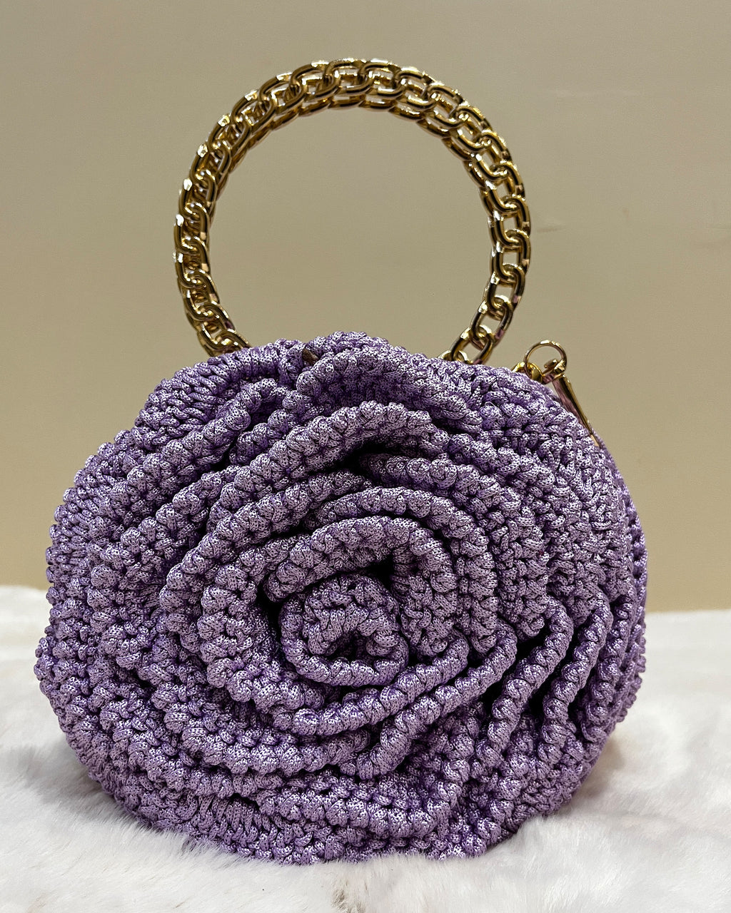 Rosalia - The Handmade Crochet Purse | Lavender