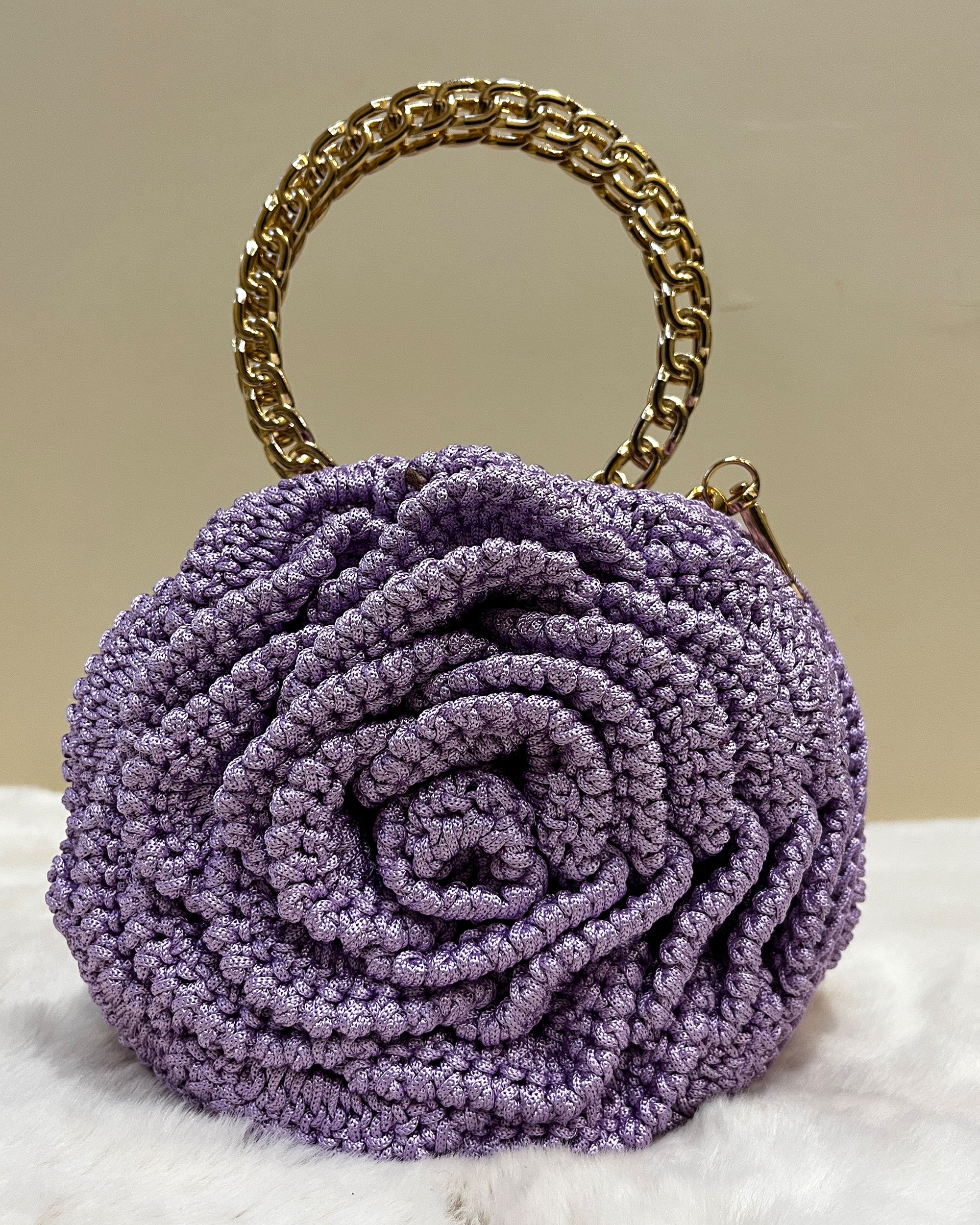 Rosalia - The Handmade Crochet Purse | Lavender