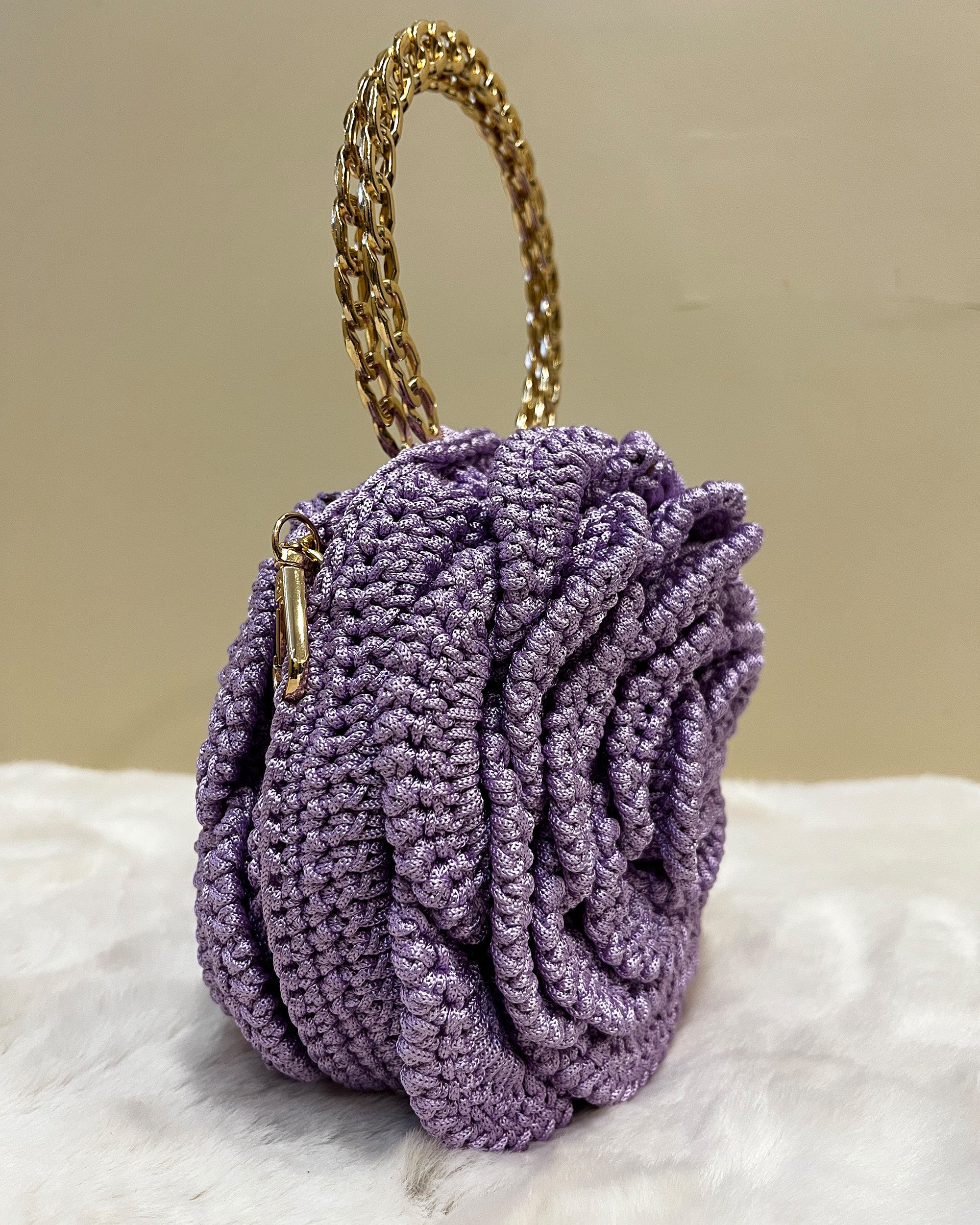 Rosalia - The Handmade Crochet Purse | Lavender