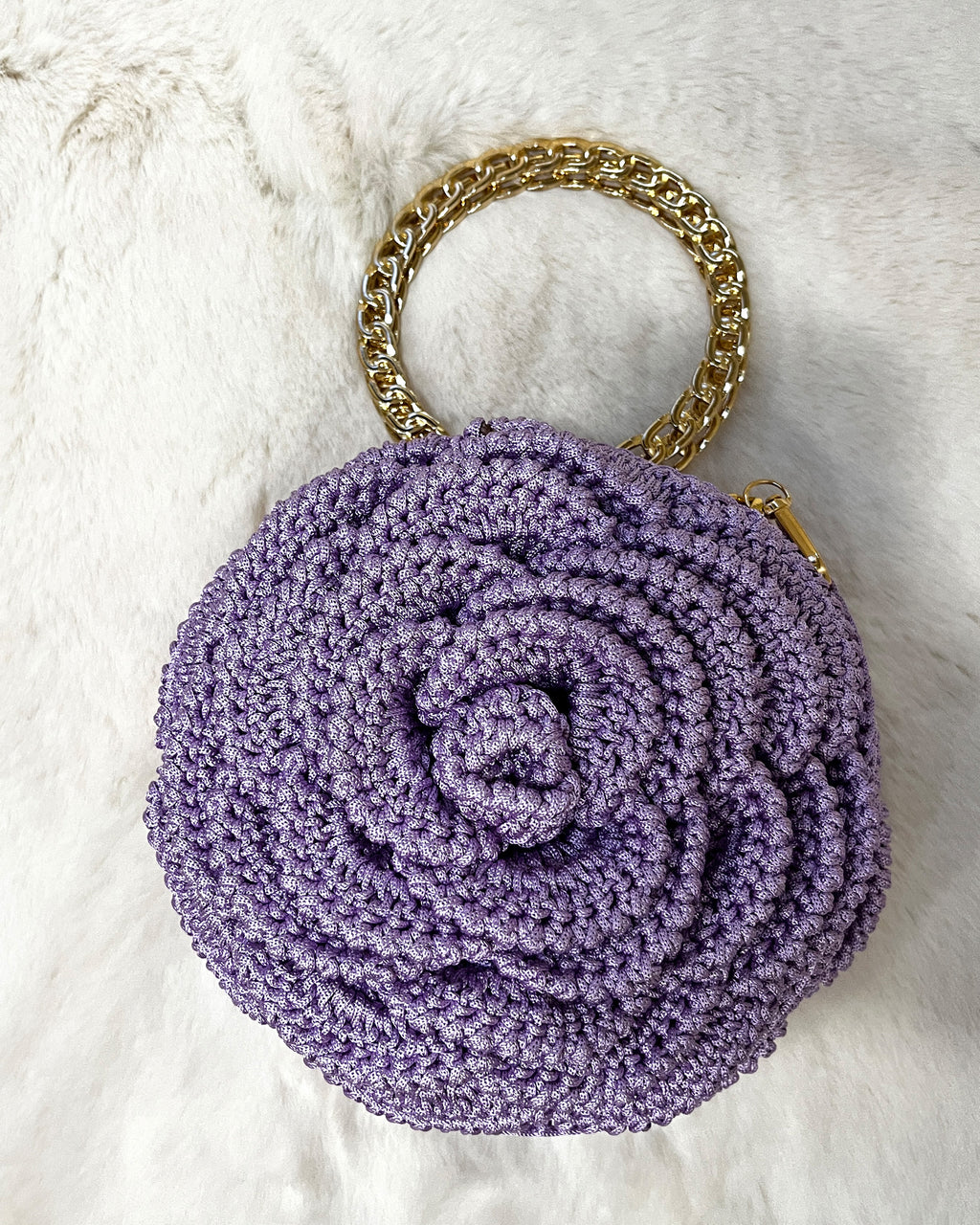 Rosalia - The Handmade Crochet Purse | Lavender