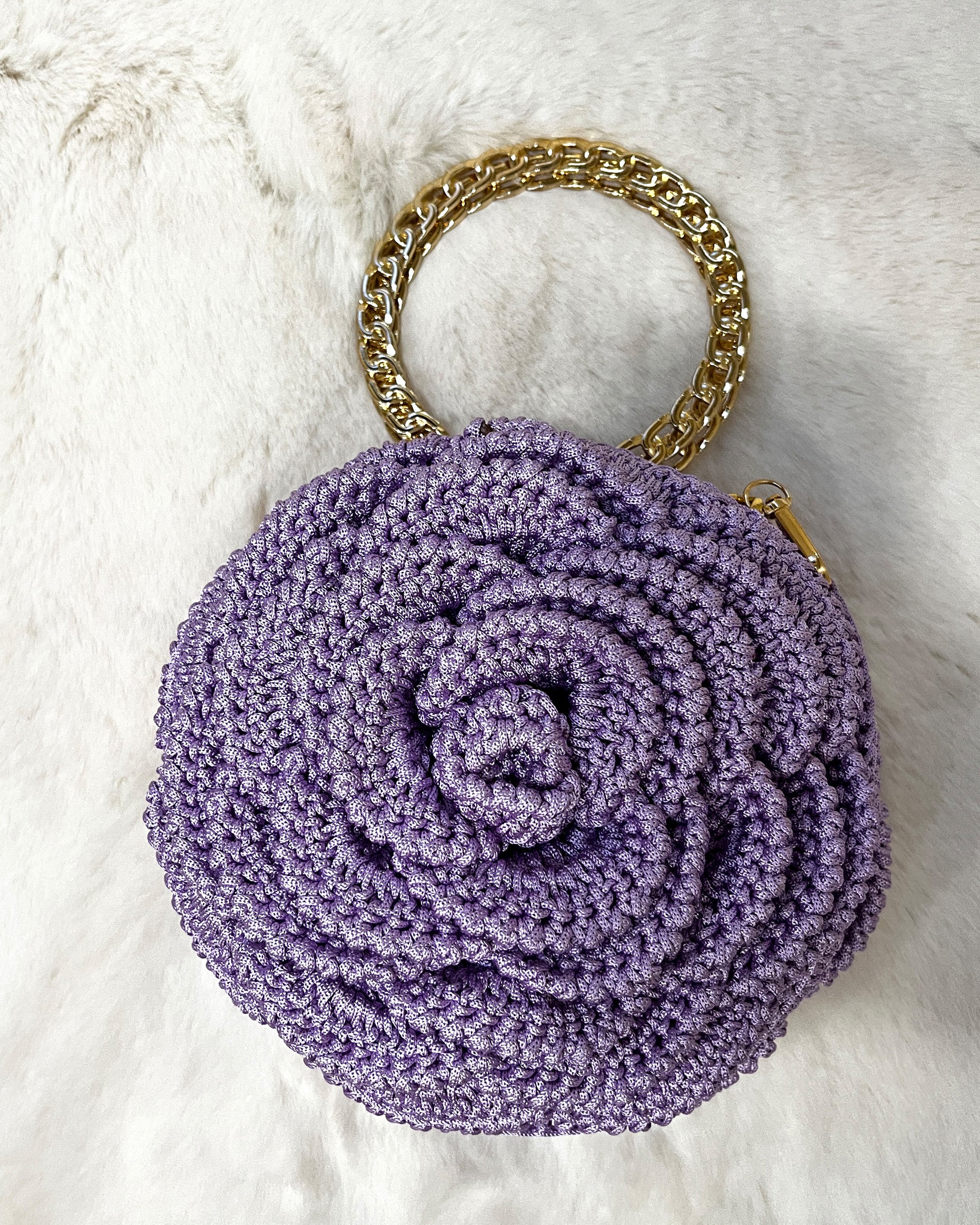Rosalia - The Handmade Crochet Purse | Lavender