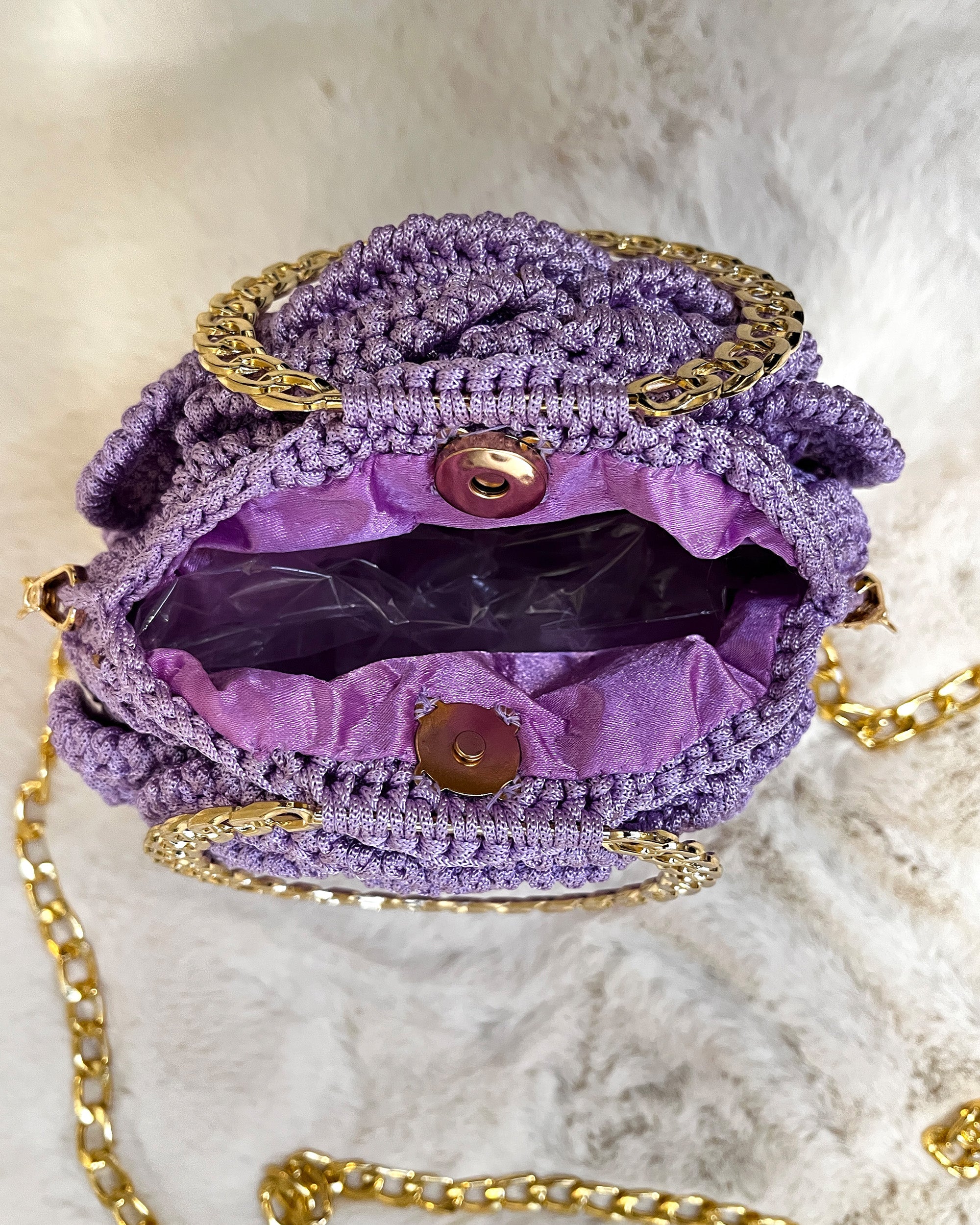 Rosalia - The Handmade Crochet Purse | Lavender
