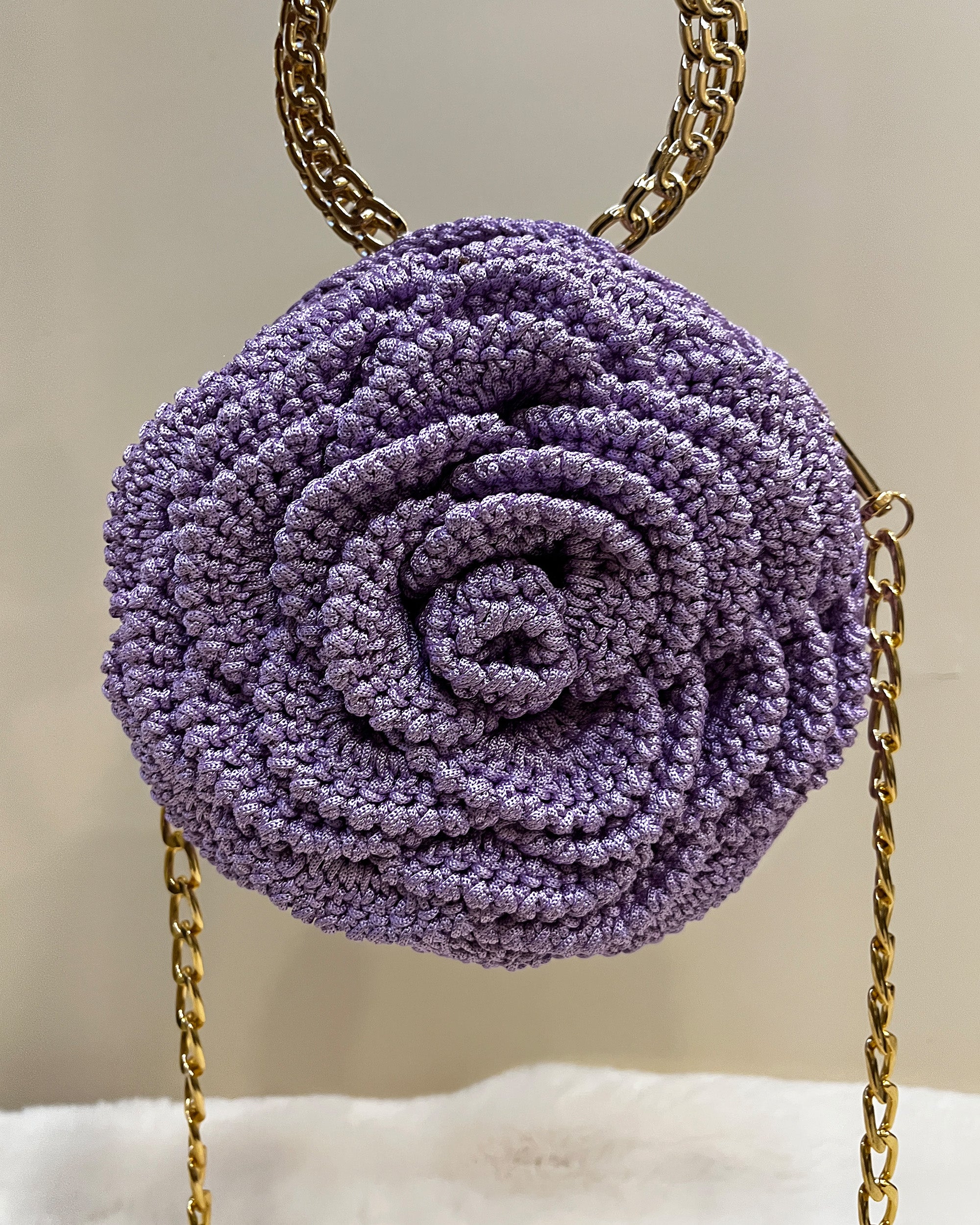 Rosalia - The Handmade Crochet Purse | Lavender