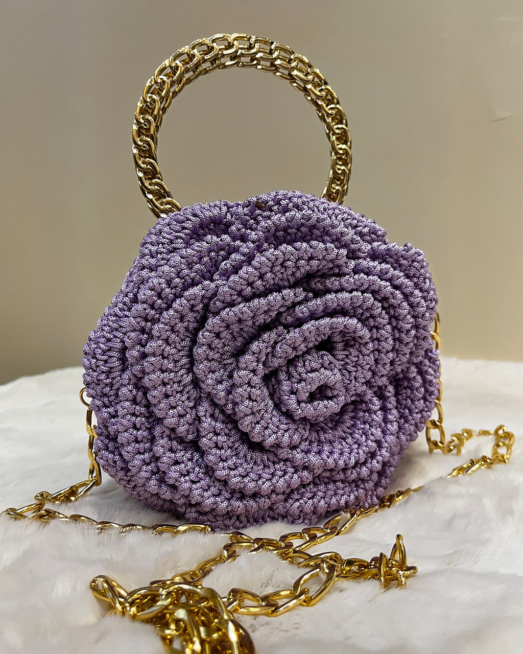 Rosalia - The Handmade Crochet Purse | Lavender