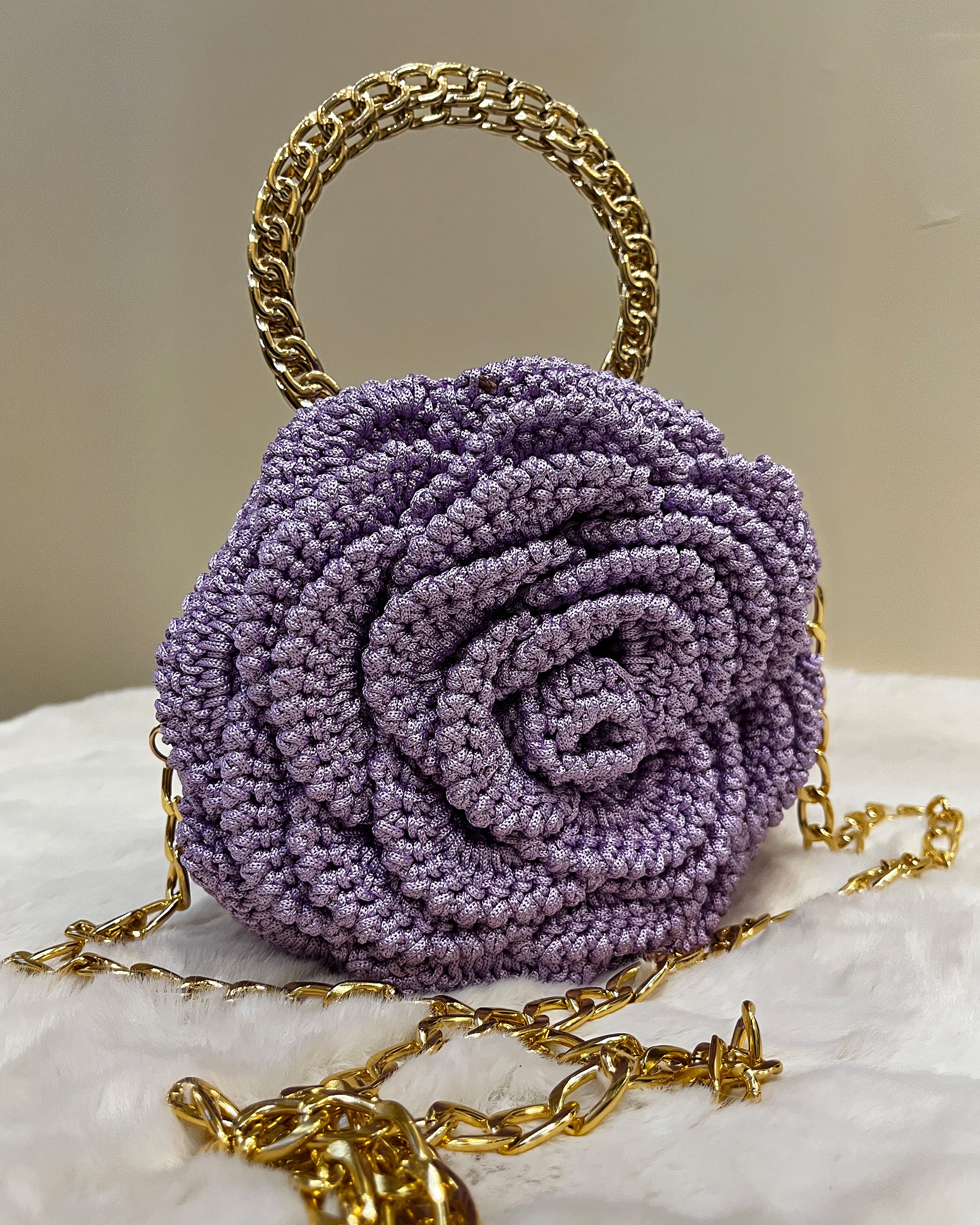 Rosalia - The Handmade Crochet Purse | Lavender