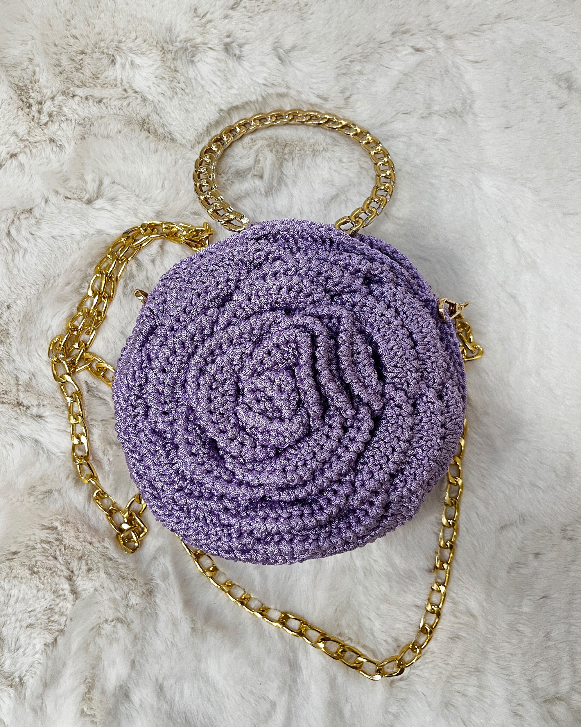 Rosalia - The Handmade Crochet Purse | Lavender