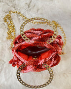 Rosalia - The Handmade Crochet Purse | Red & Pink Dual