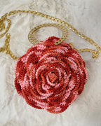 Rosalia - The Handmade Crochet Purse | Red & Pink Dual
