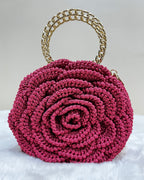 Rosalia - The Handmade Crochet Purse | Crimson