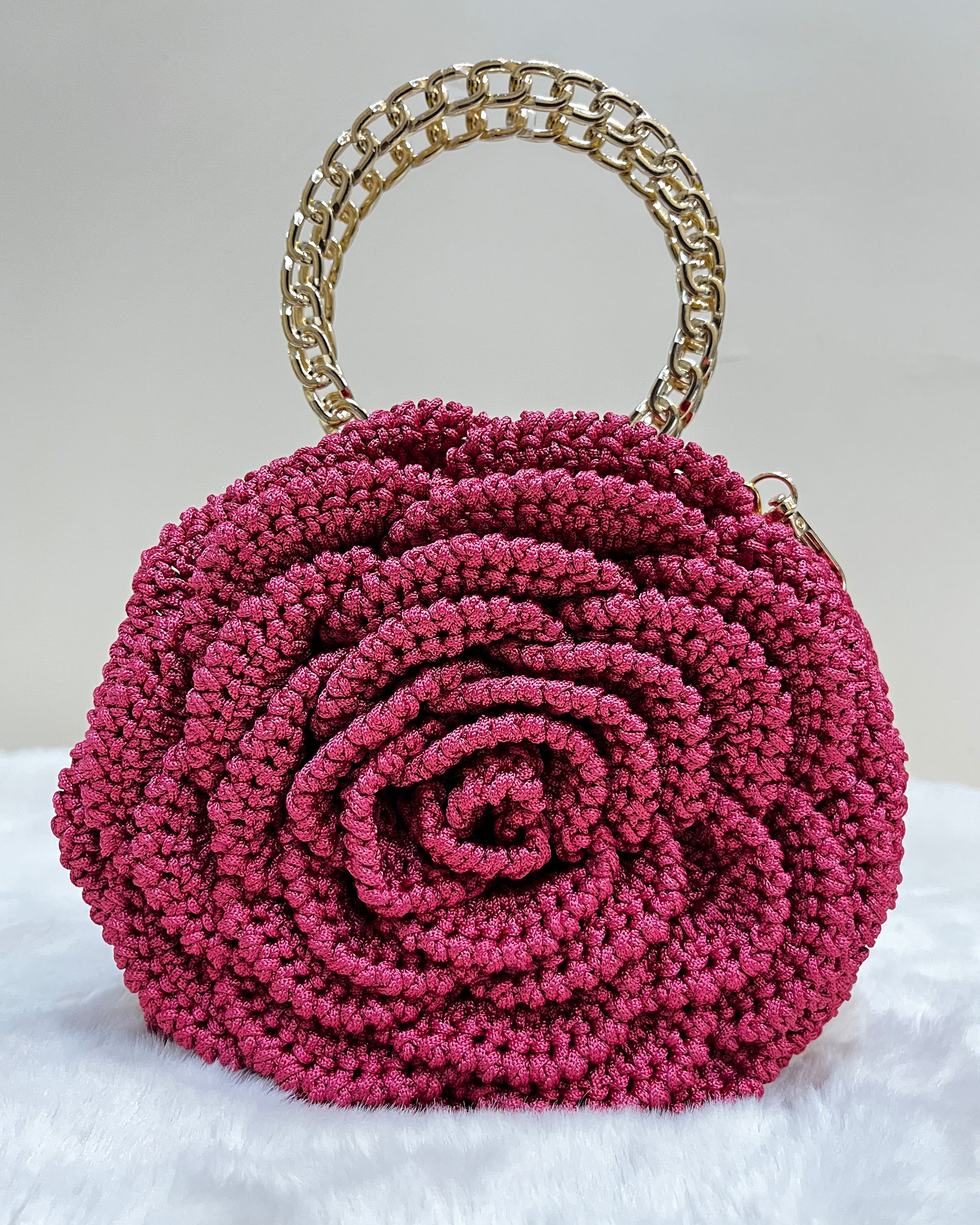 Rosalia - The Handmade Crochet Purse | Crimson