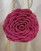 Rosalia - The Handmade Crochet Purse | Crimson