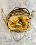 Rosalia - The Handmade Crochet Purse | Gold & Maroon