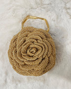 Rosalia - The Handmade Crochet Purse | Glittering Golden