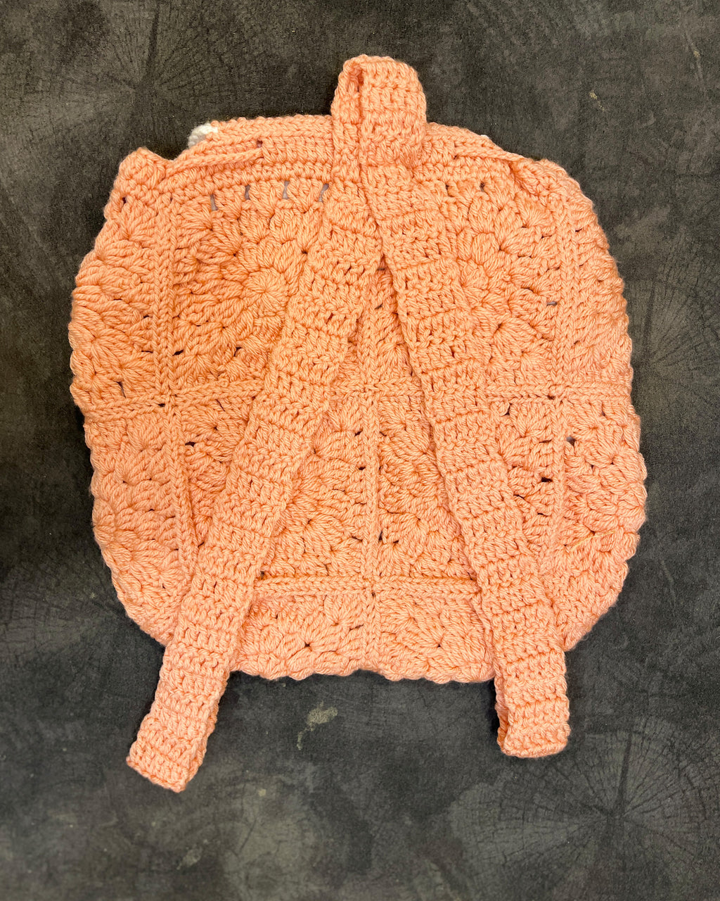 Crochet Backpack Handmade – Pastel Floral Boho Statement Bag