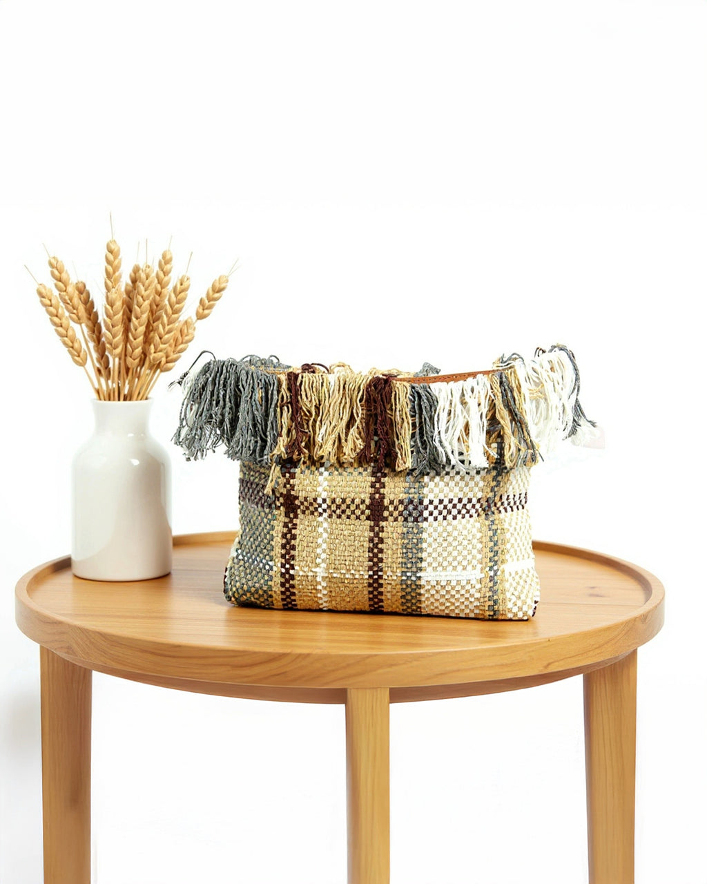 Woven Fringe Boho Bag | Sahara Sands Strips