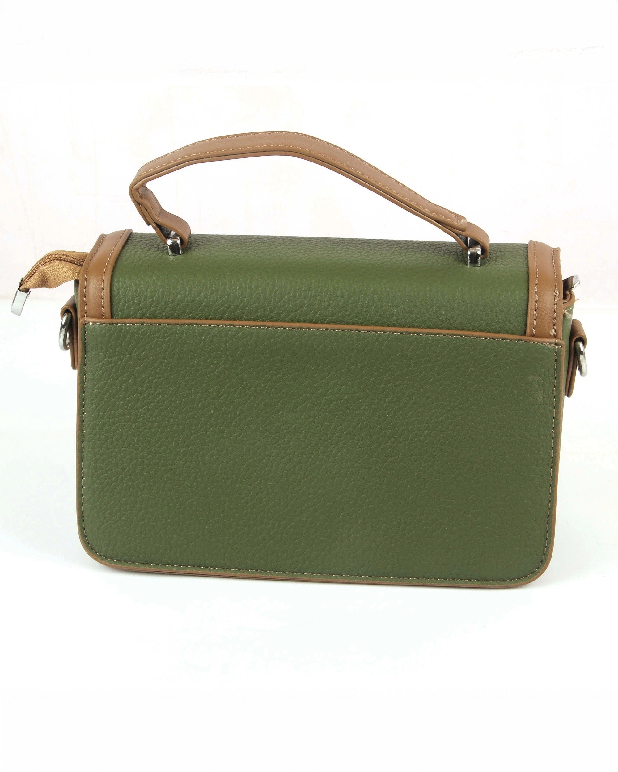 The Mini Edge Satchel | Subtle Olive Green
