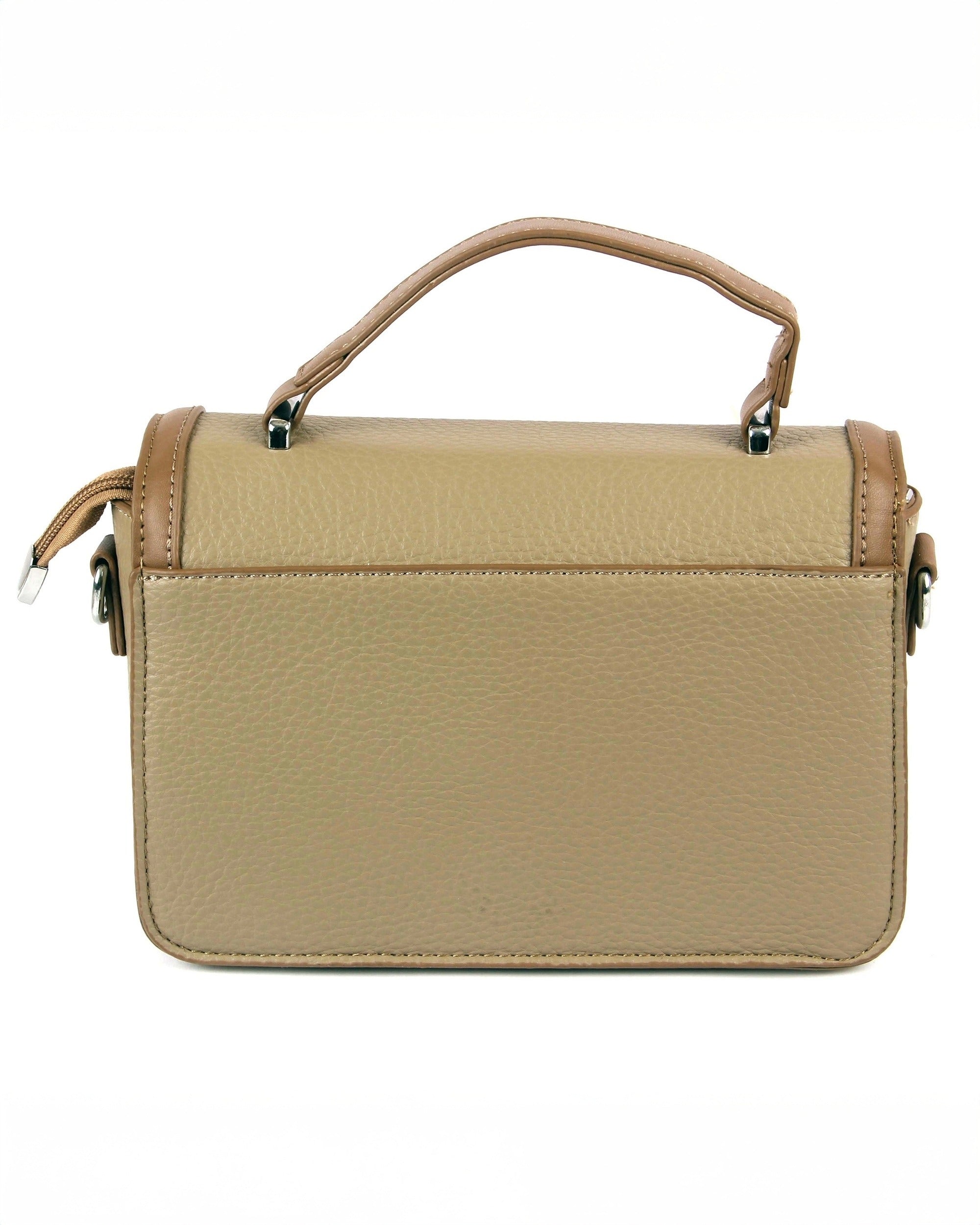 The Mini Edge Satchel | Smooth Camel Glow