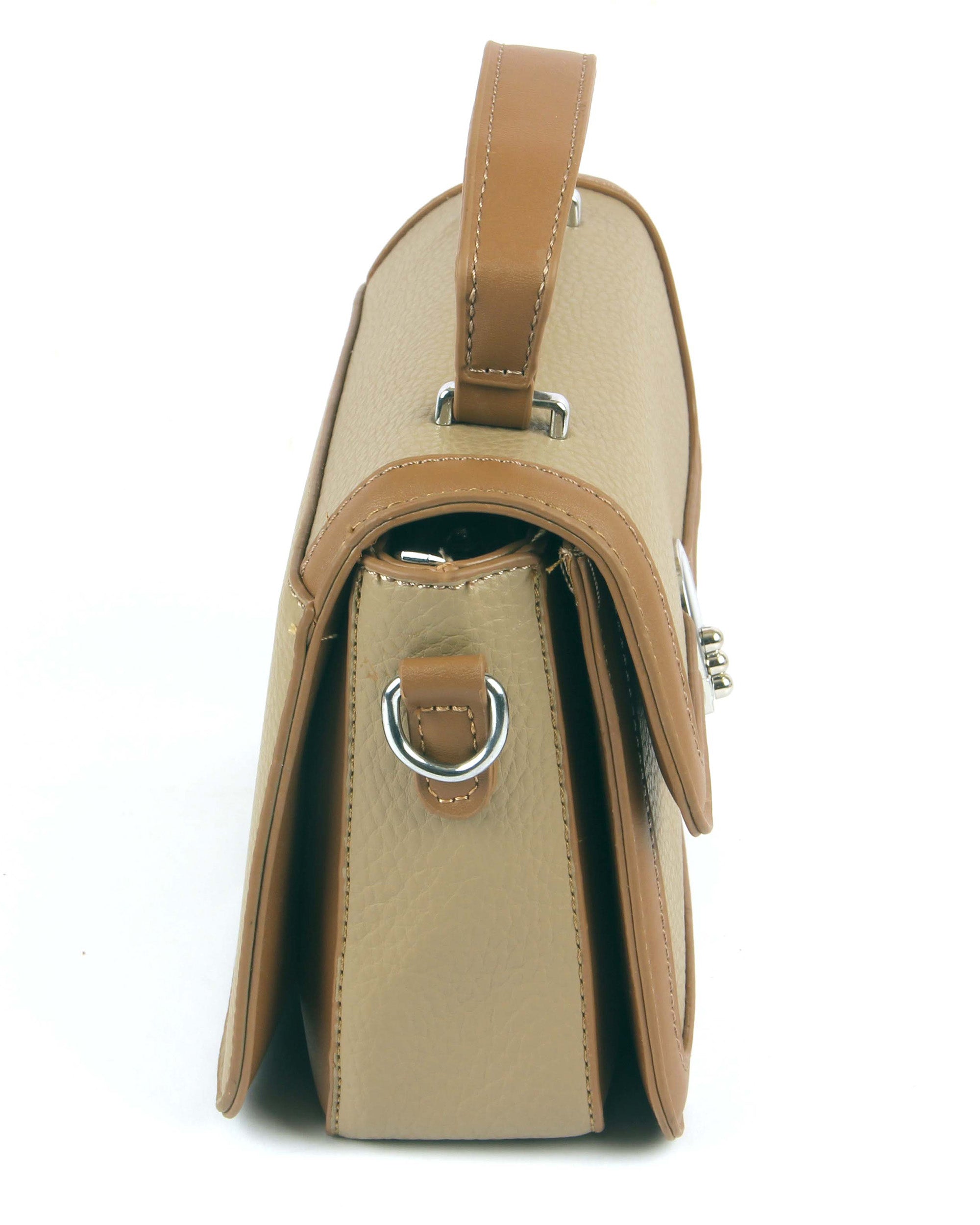 The Mini Edge Satchel | Smooth Camel Glow