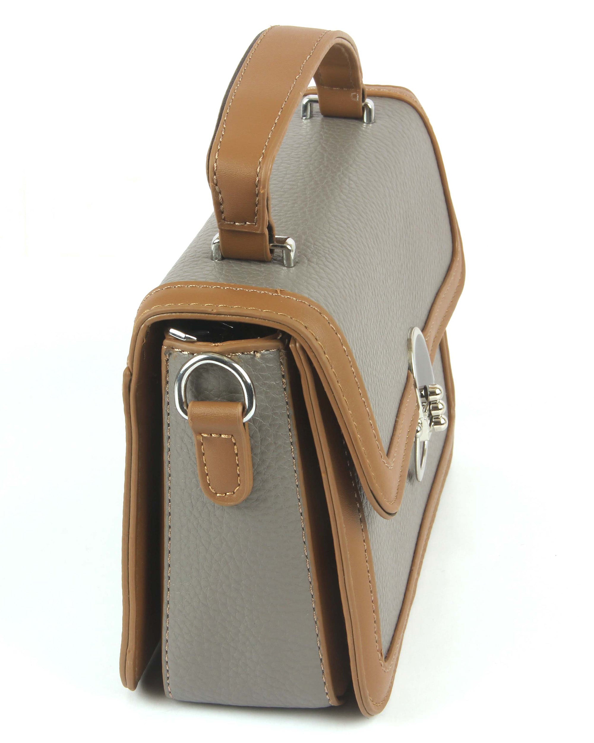 The Mini Edge Satchel | Soft Stone-Tan