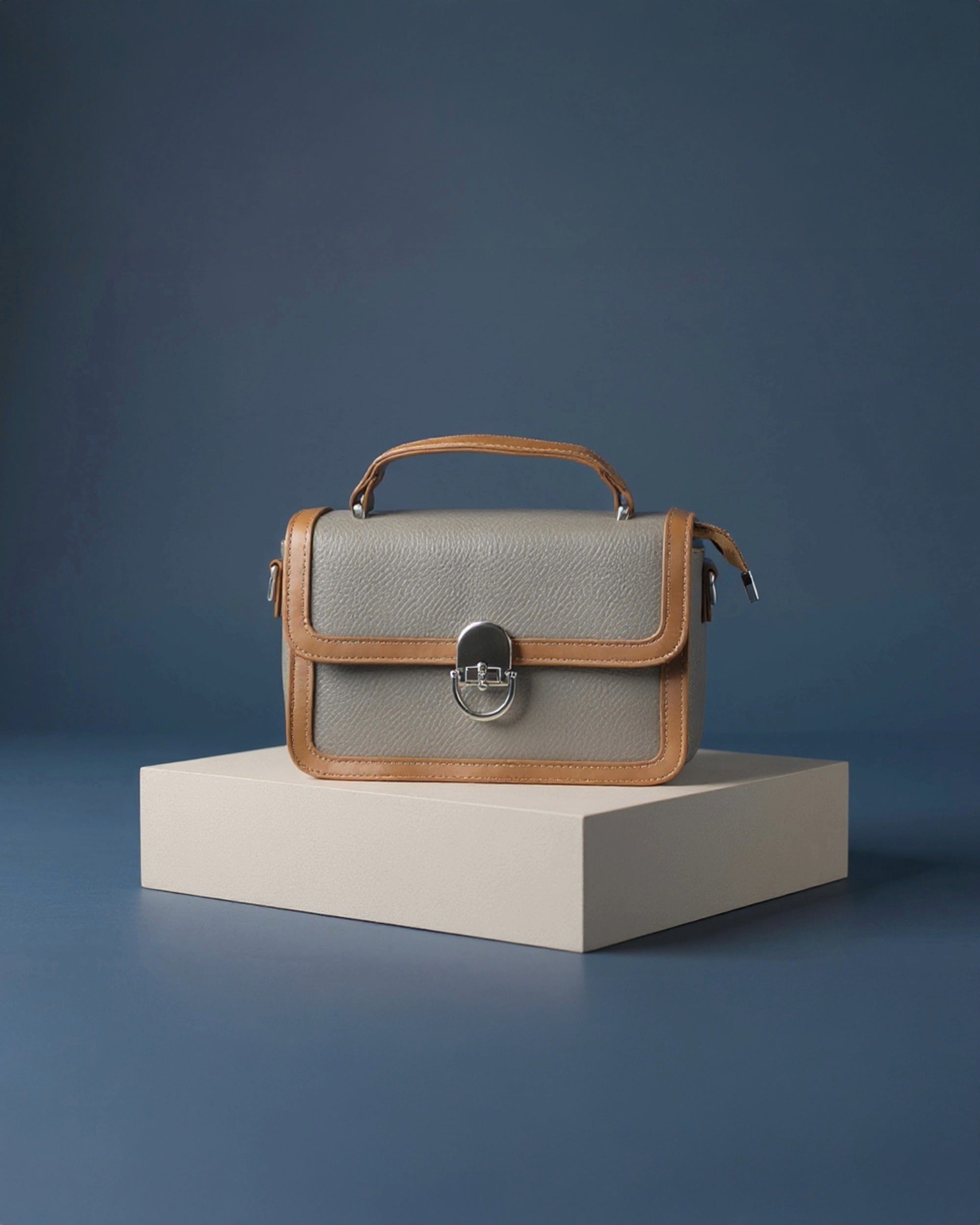 The Mini Edge Satchel | Soft Stone-Tan