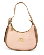 MIN MIN Textured Chic Handbag | Blush Pink