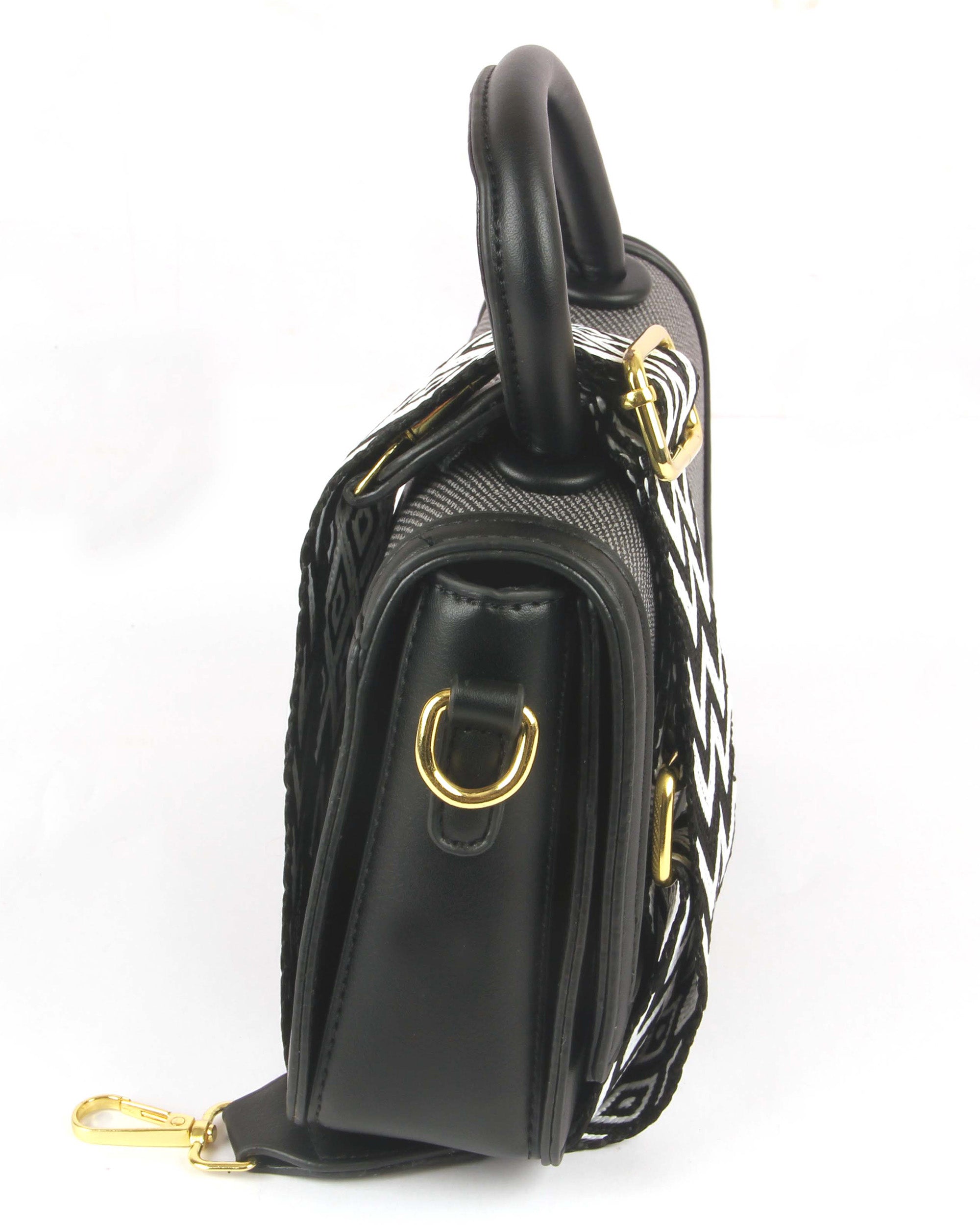 The Mini Edge Satchel | Midnight Noir