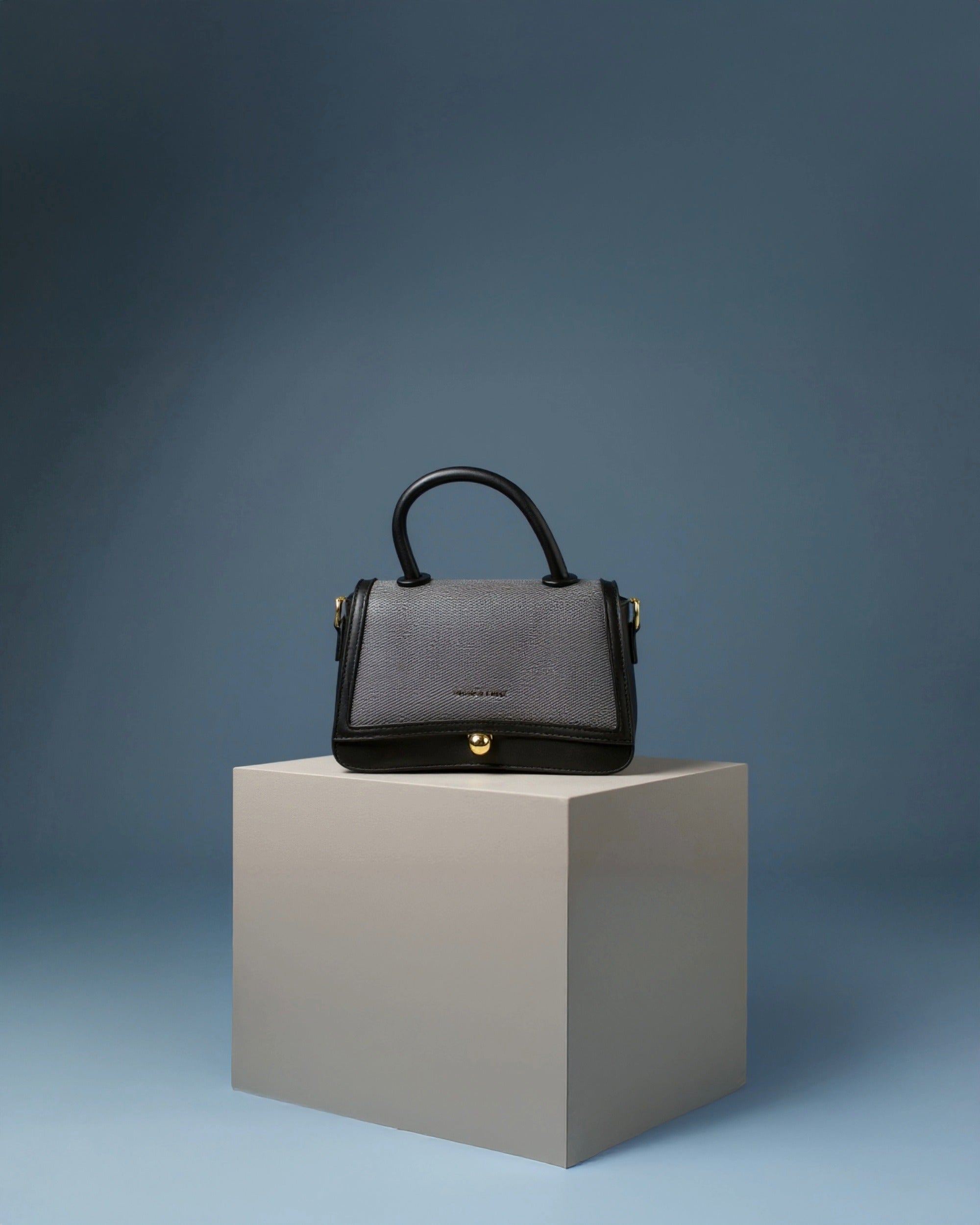 The Mini Edge Satchel | Midnight Noir