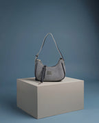 MIN MIN Textured Chic Handbag | Versatile Blue