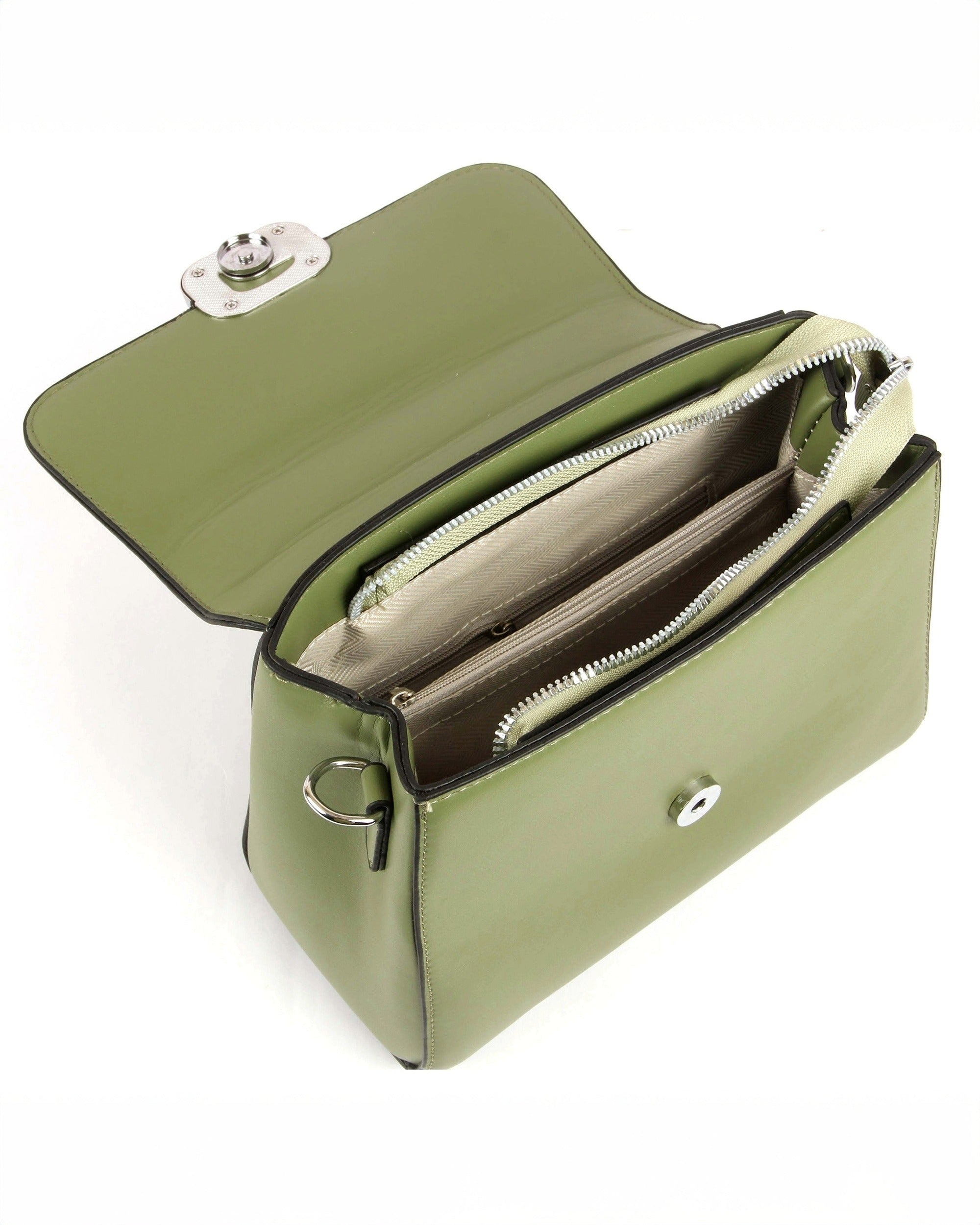 The Mini Edge Satchel | Subtle Olive Green