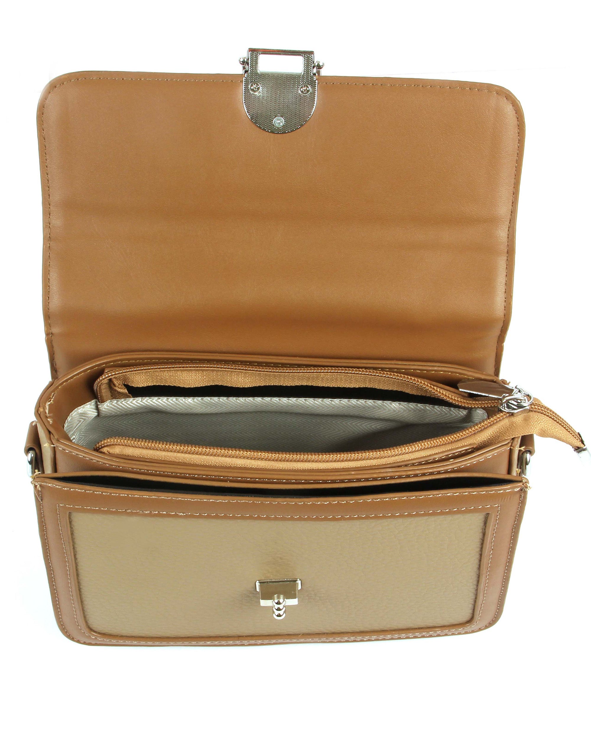 The Mini Edge Satchel | Smooth Camel Glow