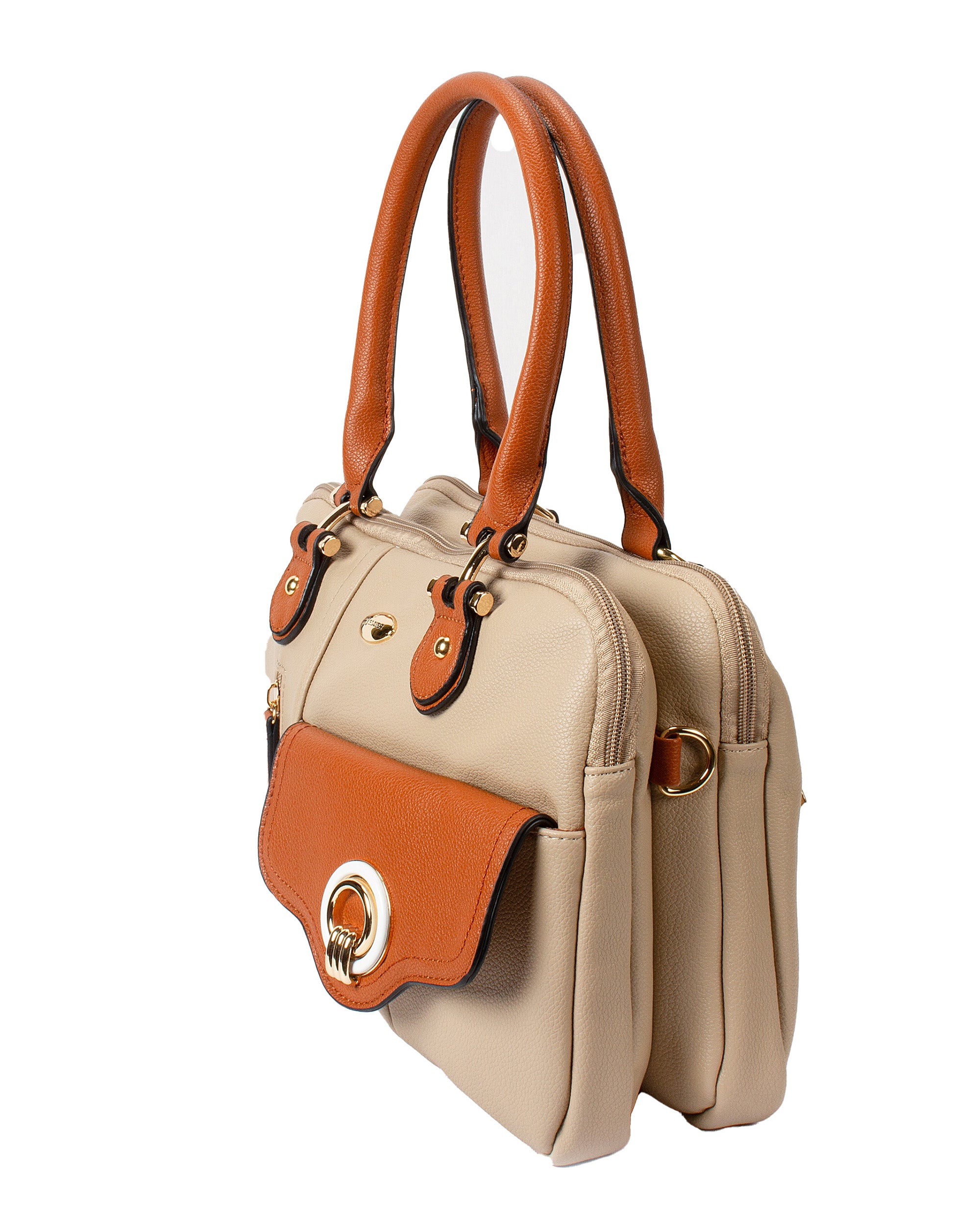 The City Tote | Warm Beige & Classic Tan