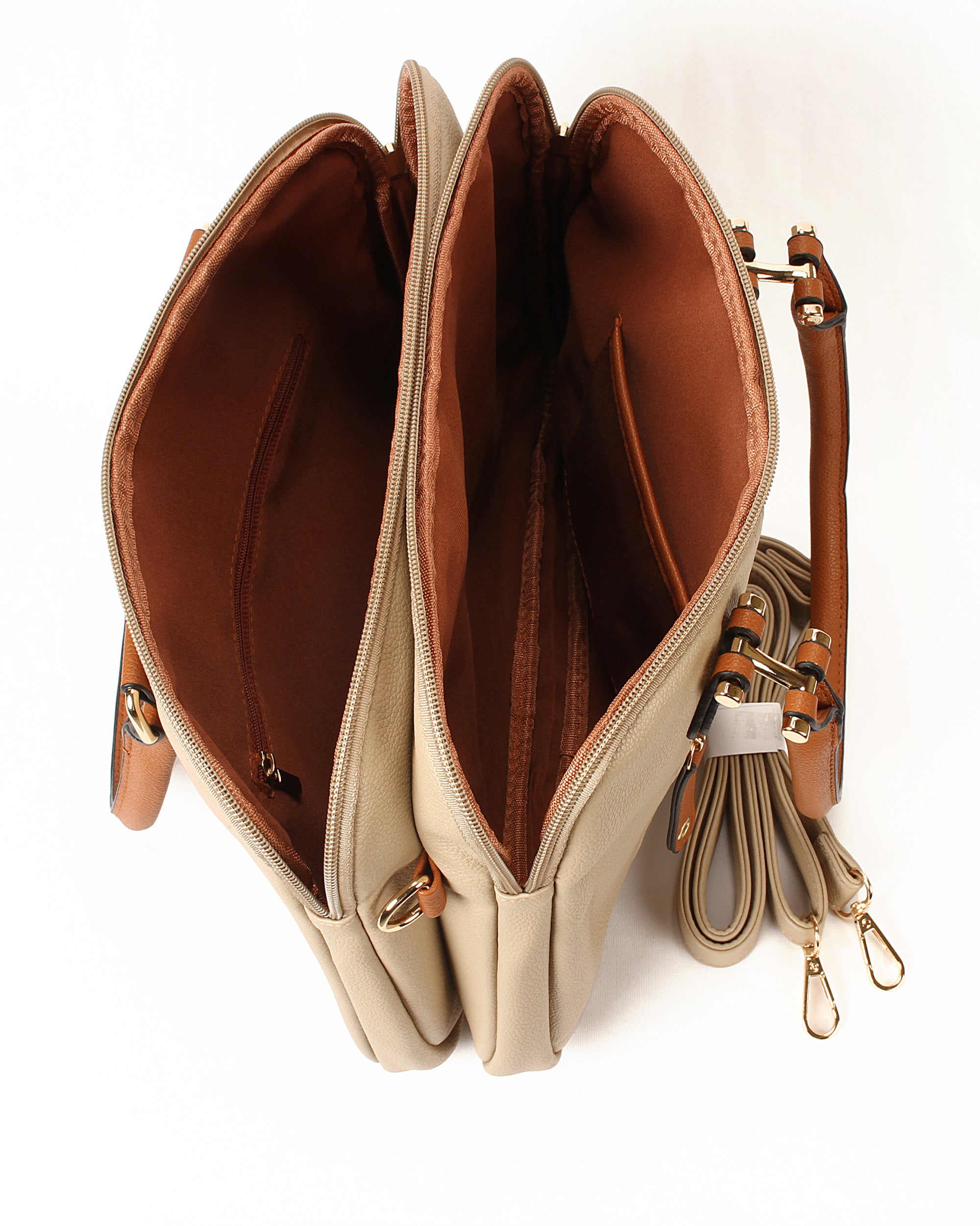 The City Tote | Warm Beige & Classic Tan