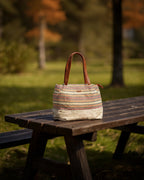Bohemian Zigzag Tote | Beige