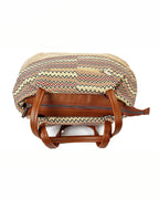 Bohemian Zigzag Tote | Beige