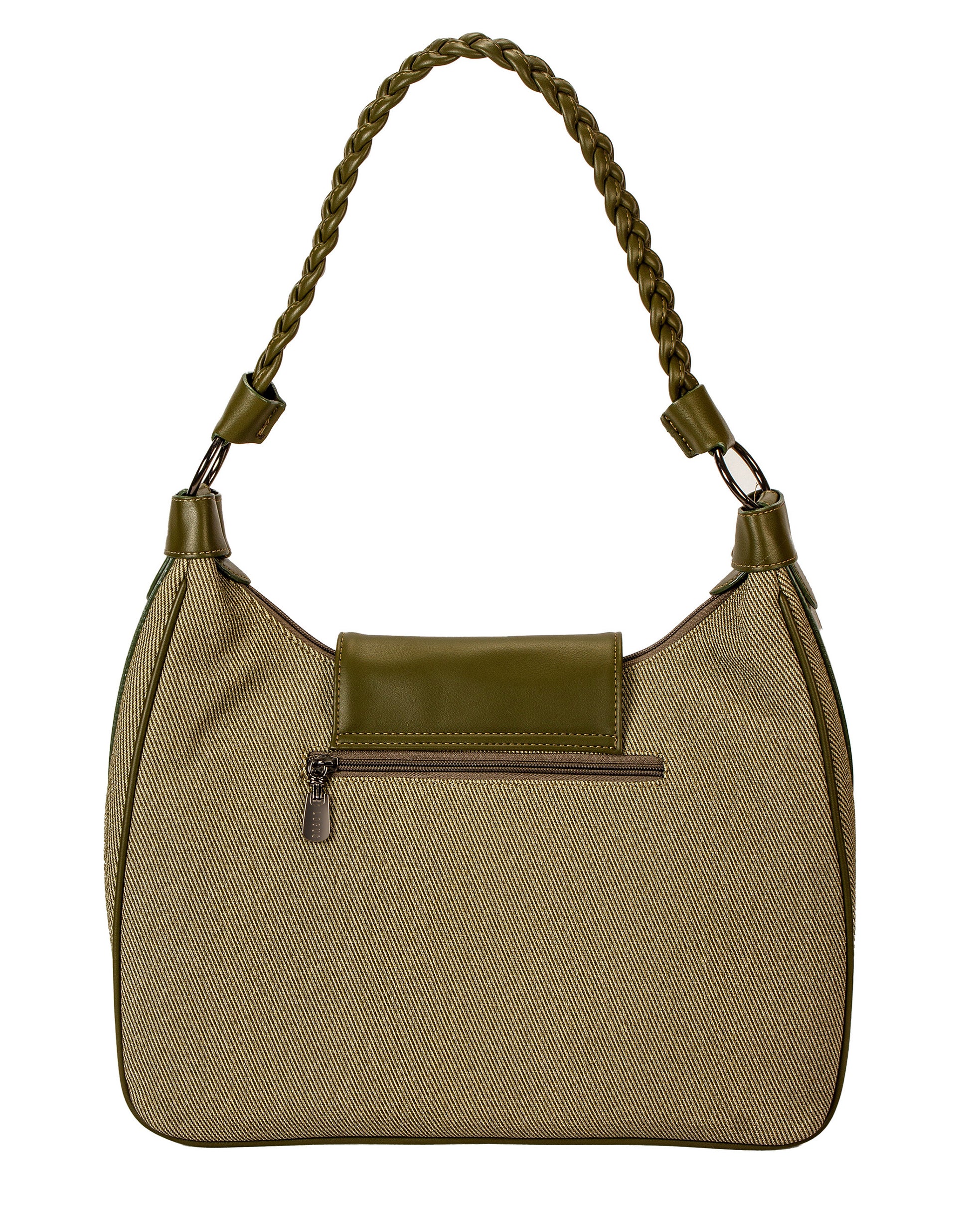 Classic Structured Tote - Textured Finish | Olive Green