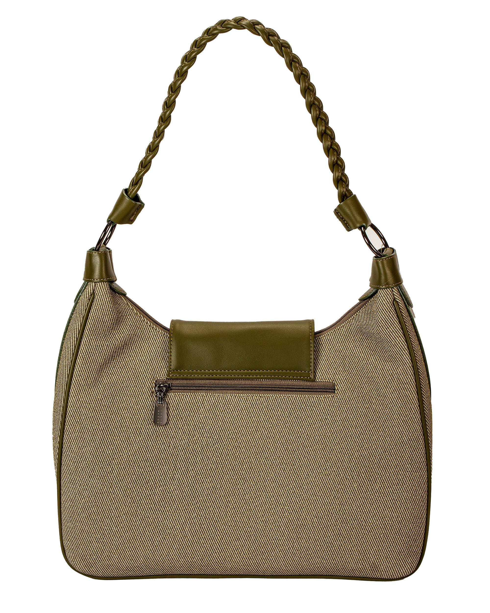 Classic Structured Tote - Textured Finish | Olive Green