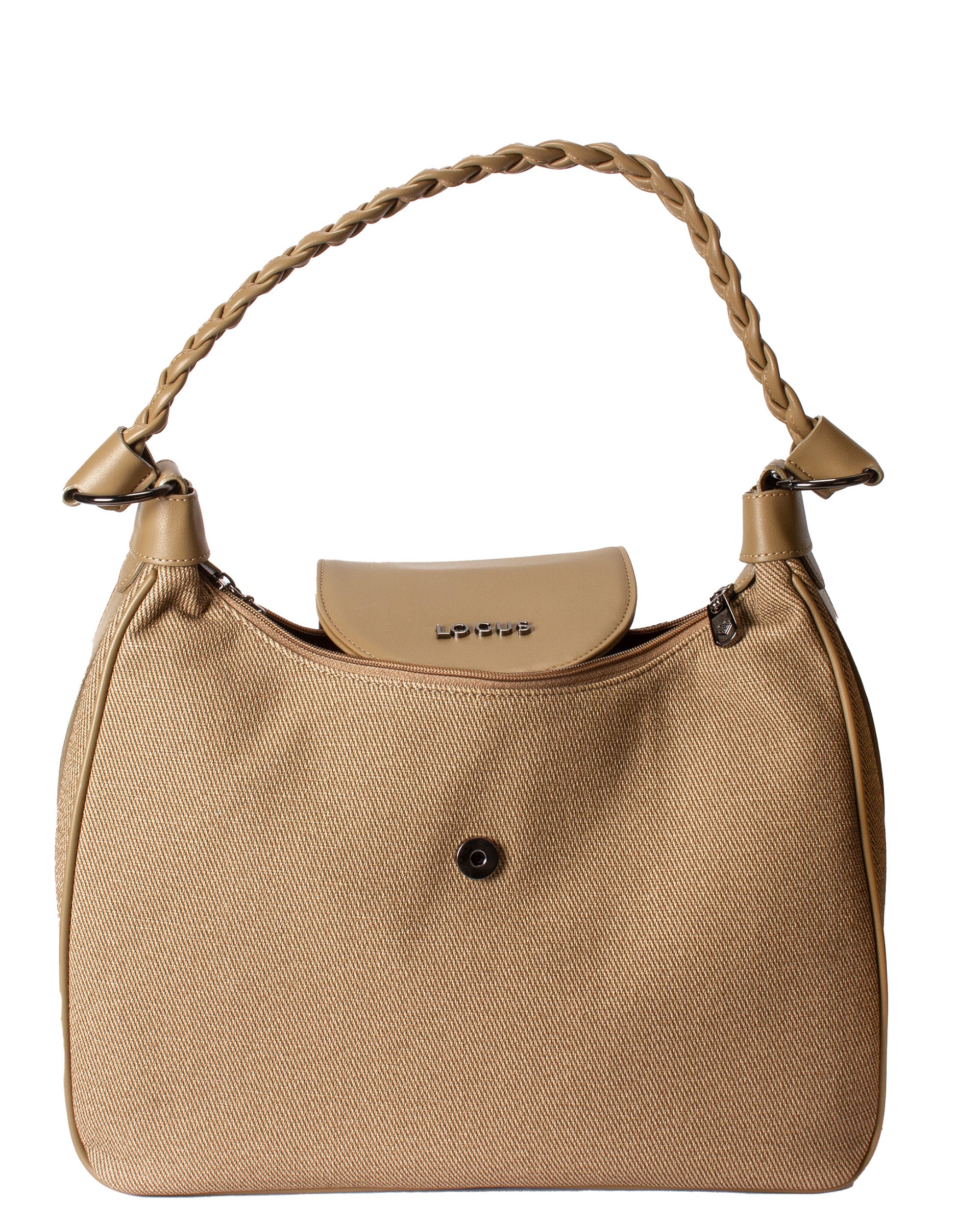 Classic Structured Tote - Textured Finish | Neutral Taupe