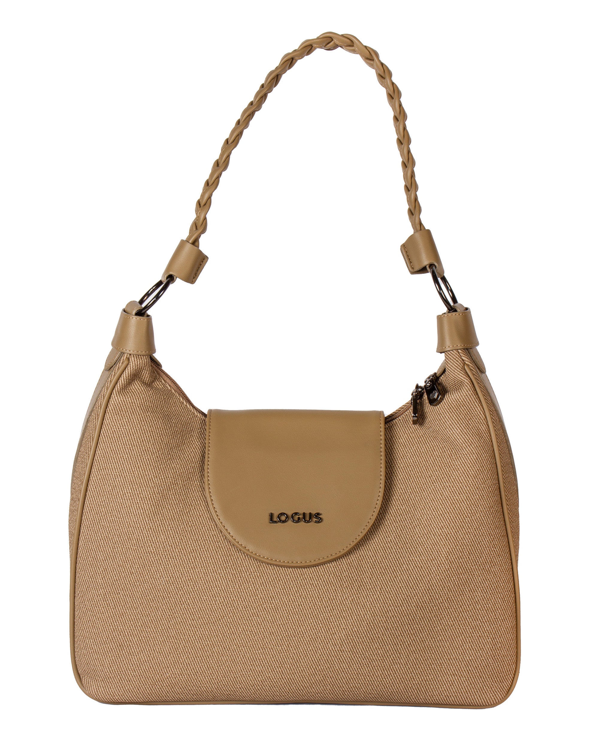 Classic Structured Tote - Textured Finish | Neutral Taupe